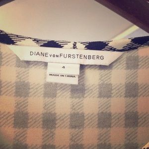 DVF Checkered Maxi Dress